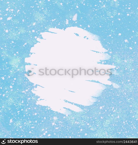 Blue background with snowflakes