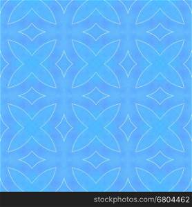 Blue background with white line. Tile decor.