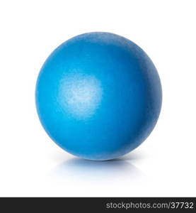 Blue ball 3D illustration on white background