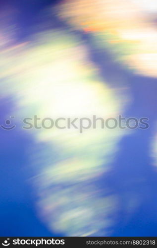 Blue biblic air space blurred bokeh pastel bright background. Christian air space sky blurred nature background.. Christianity and Resurrection concept pastel bokeh blur background
