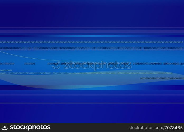 Blue binary code background