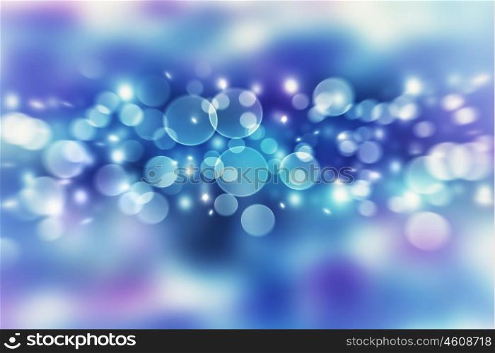 Blue blur bokeh background, abstract defocused lights, festive wallpaper, Christmas time greeting card, New Year celebration concept&#xA;