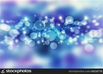 Blue blur bokeh background, abstract defocused lights, festive wallpaper, Christmas time greeting card, New Year celebration concept&#xA;