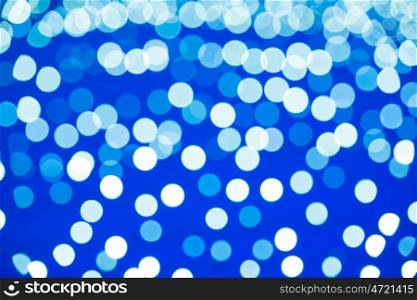 Blue blur holiday lights can be used for background