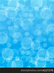 blue blurred bubbles abstract background