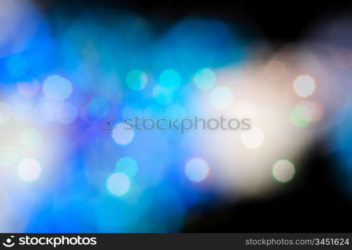 blue bokeh - blur lights, defocused background