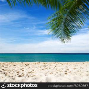blue caribbean sea beach