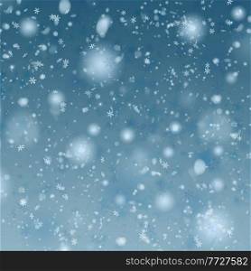 blue christmas and new years snow background. christmas snow background