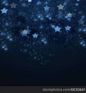 blue christmas and new years stars background. christmas stars background
