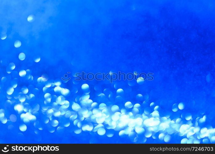 Blue Christmas or New Year festive background. Blue Christmas or New Year background