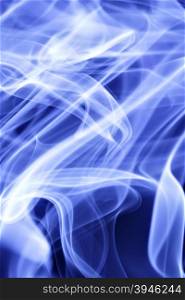 Blue cigarette smoke, may be used as background