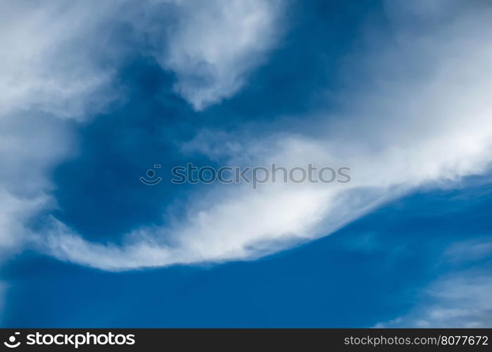 Blue cloudy sky. Sky background