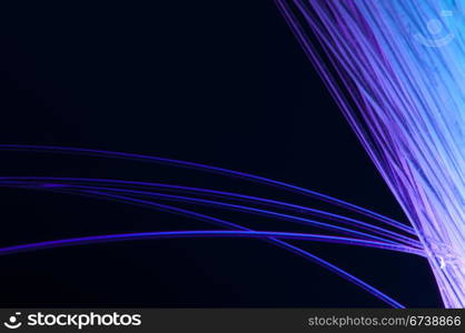 Blue colors optical fibers