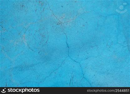 blue concrete wall background and texture with copy space.