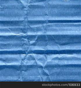 blue corrugated cardboard texture background. blue corrugated cardboard texture useful as a background