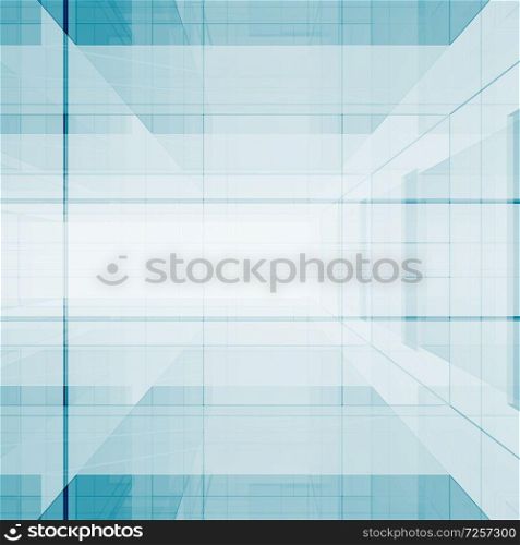 Blue cube architecture modern background. 3d rendering. Blue cube 3d rendering