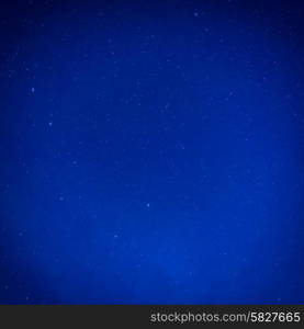 Blue dark night sky with many stars. Big Dipper on space milkyway background