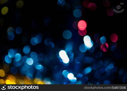 blue defocused bokeh