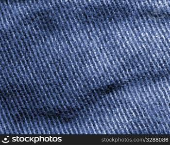 Blue denim texture close up background.