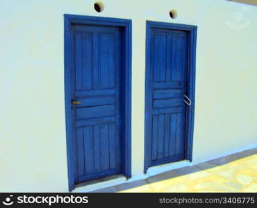 Blue doors