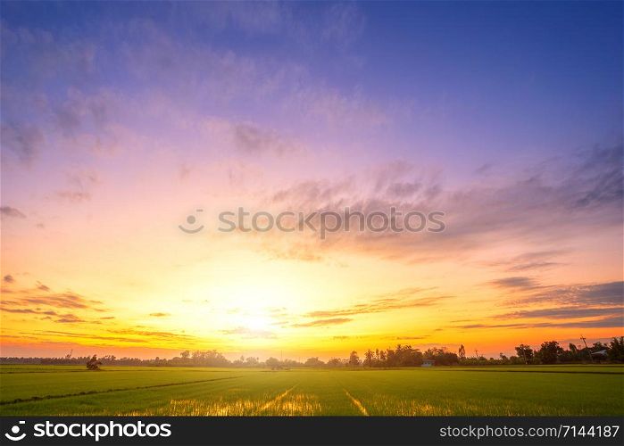 blue dramatic sunset sky texture background.