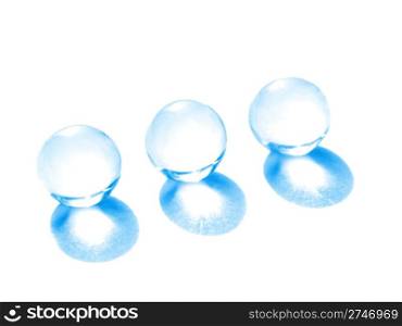 blue drops. Water macro