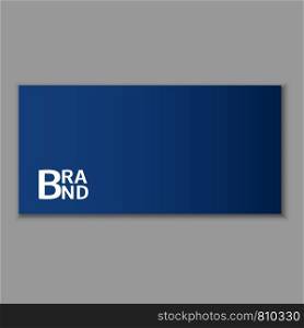 Blue envelope icon. Realistic illustration of blue envelope vector icon for web design. Blue envelope icon, realistic style