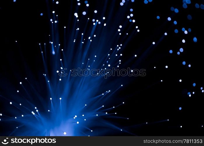 blue fiber optic