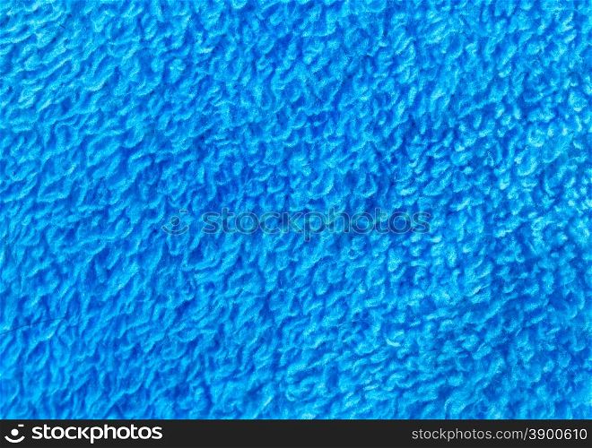 blue flannelette texture, close-up