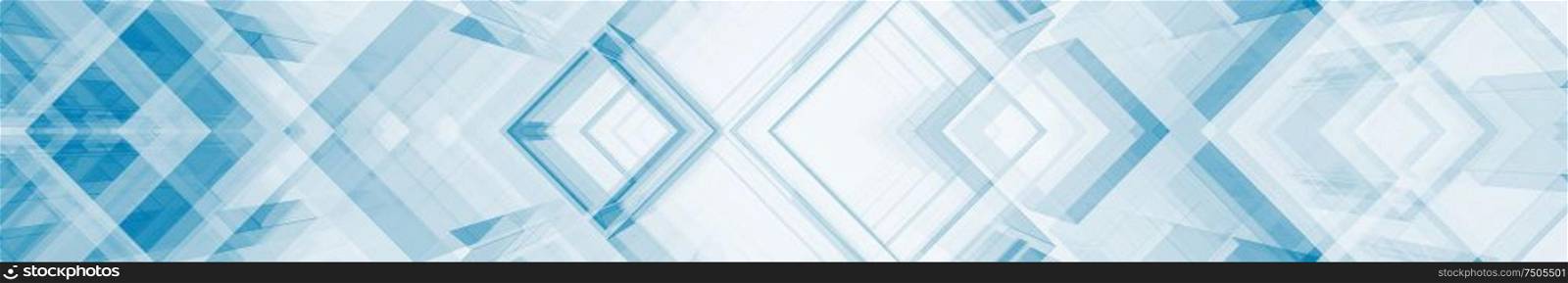 Blue glass contemporary horizontal background. 3d rendering. Blue glass contemporary 3d rendering