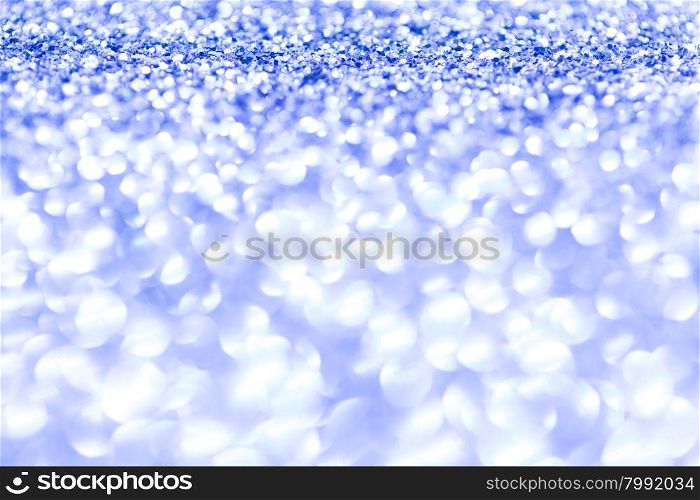 Blue glitter background. Blue glitter blur background with copy space