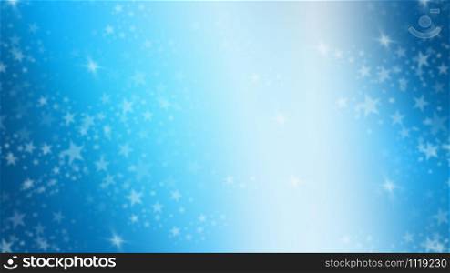 Blue gradient abstract background with star and light soft