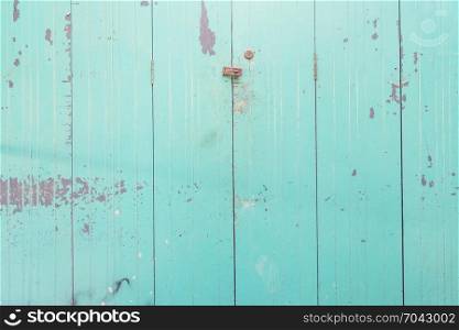 blue green texture background of old wooden door