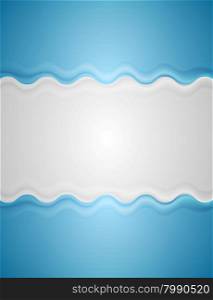 Blue grey abstract wavy background
