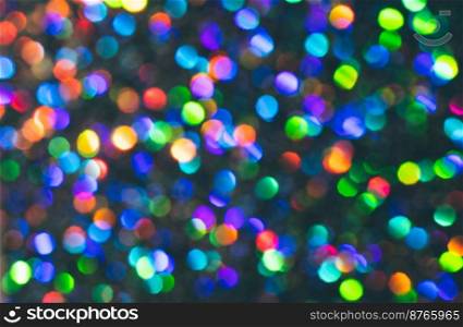 Blue holiday bokeh. Abstract Christmas background