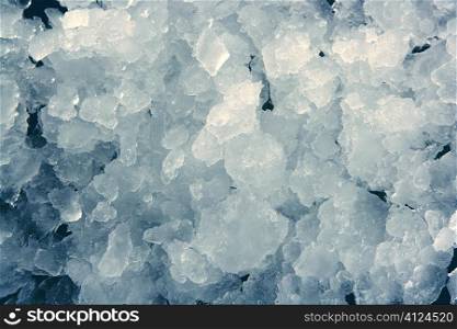 Blue ice texture background stacked pattern frozen water