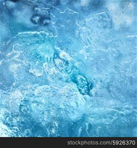 Blue ice texture, can be used for background