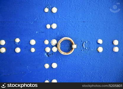 blue in texture wall and morocco africa abstract