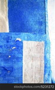 blue in texture wall and morocco africa abstract