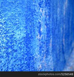 blue in texture wall and morocco africa abstract