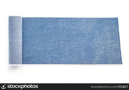 blue jean isolated on white background