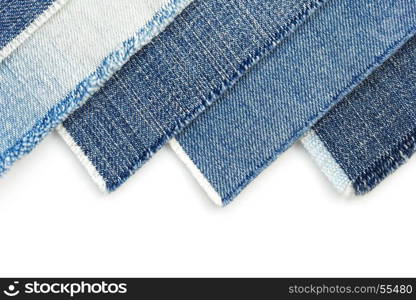 blue jeans isolated on white background