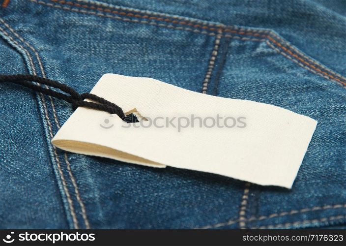 blue jeans texture and price tag