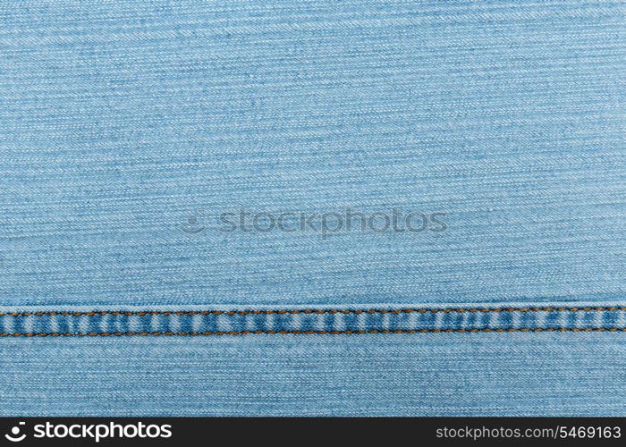 Blue Jeans texture with seam