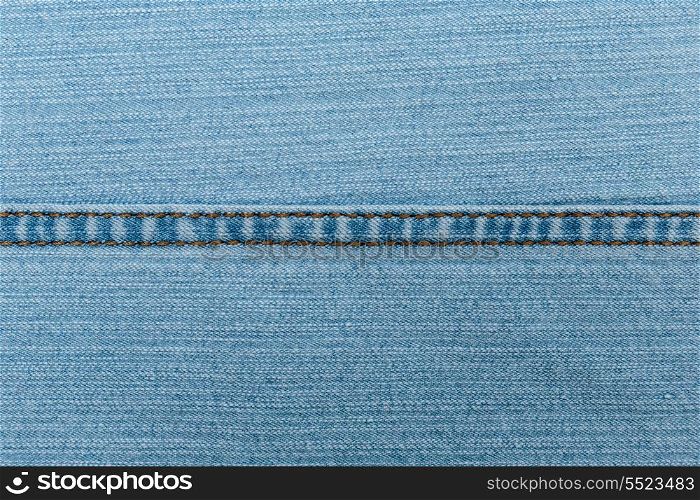Blue Jeans texture with seam