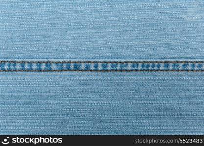 Blue Jeans texture with seam
