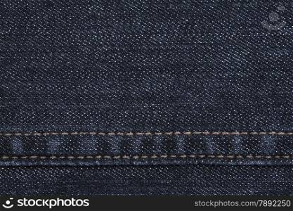 blue jeans texture with seam
