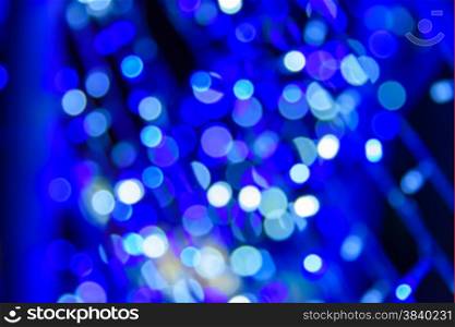 blue light with bokeh defocused background