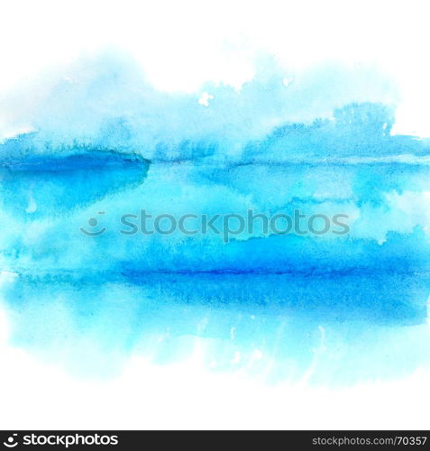 Blue lines - abstract watercolor background - space for your own text