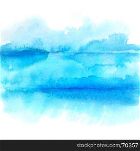 Blue lines - abstract watercolor background - space for your own text